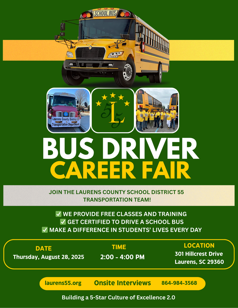 Bus Driver Career Fair Color Graphic 