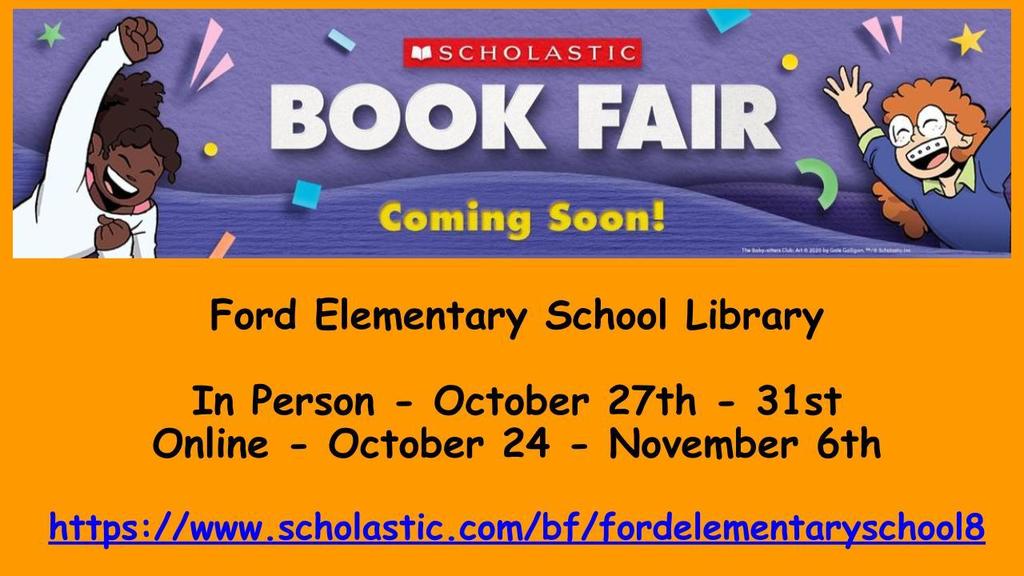 Book Fair Coming Soon!