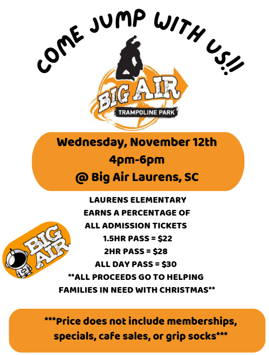 Big Air Fundraiser Graphic