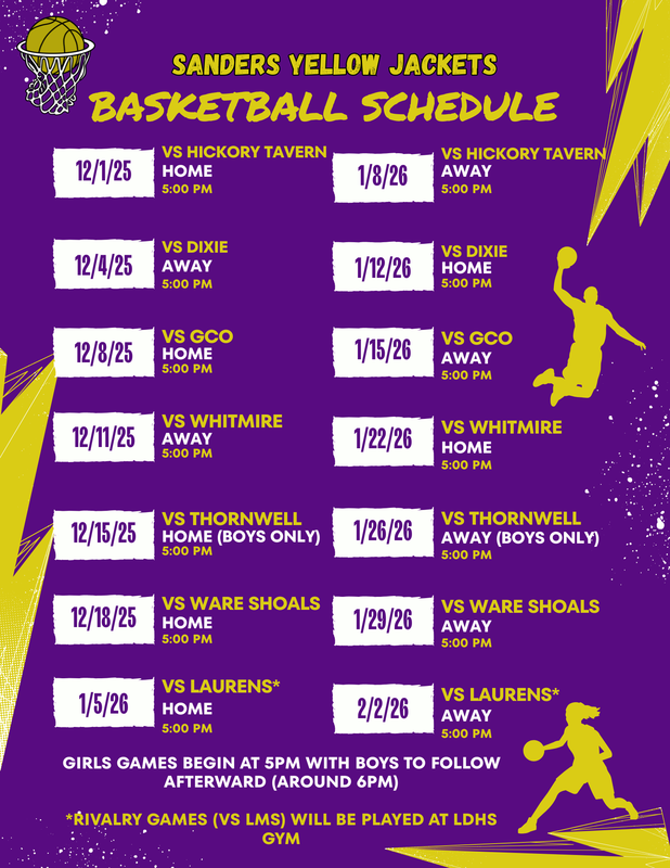 SMS Basketball Schedules for 2025-26