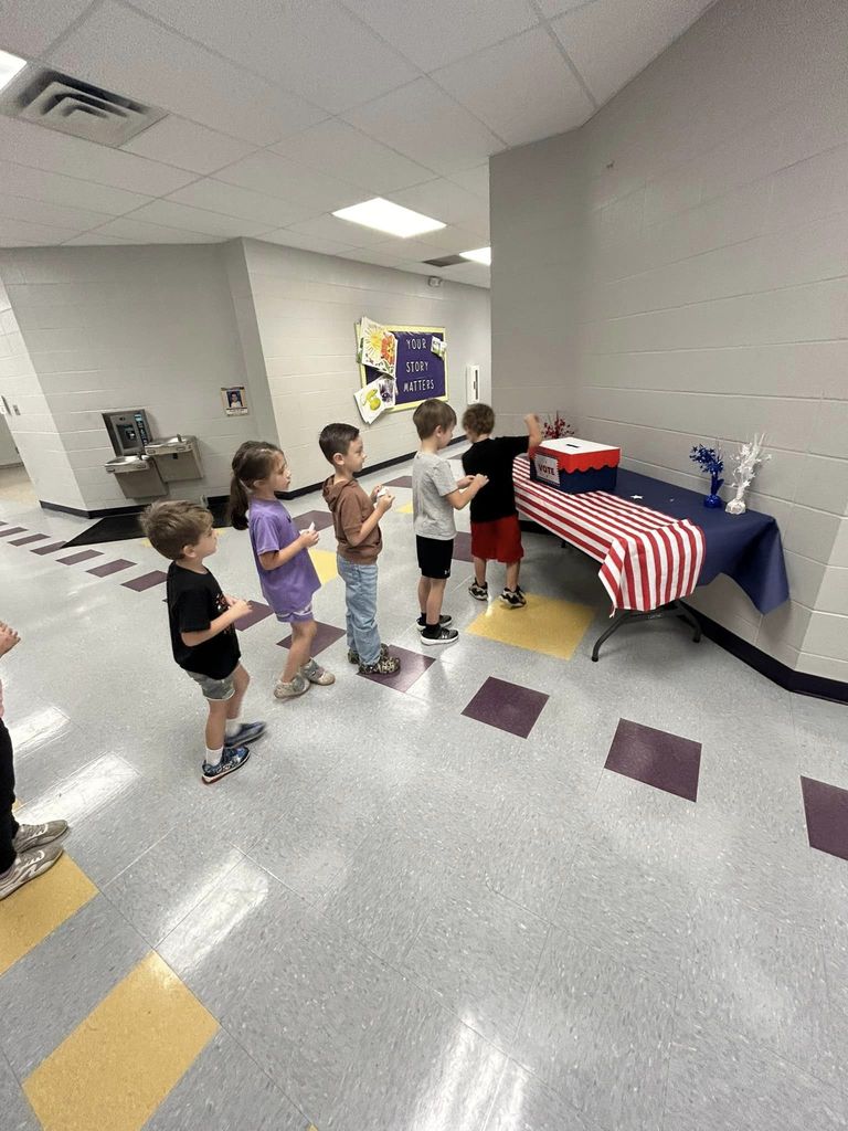 LES has been learning about the election process during library specialist time.