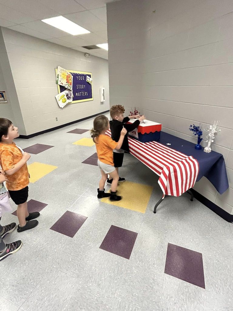 LES has been learning about the election process during library specialist time.