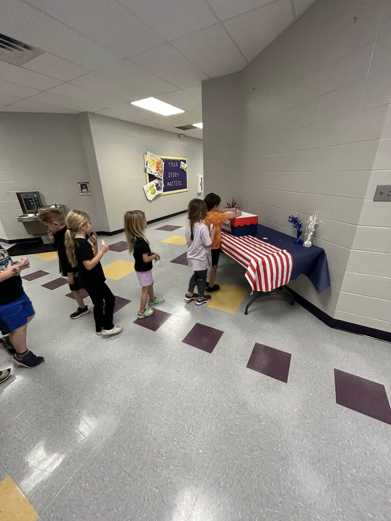 LES has been learning about the election process during library specialist time.