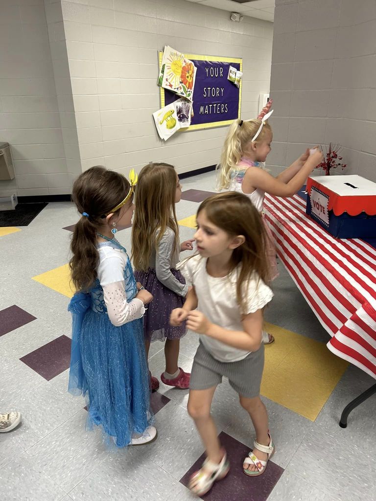LES has been learning about the election process during library specialist time.