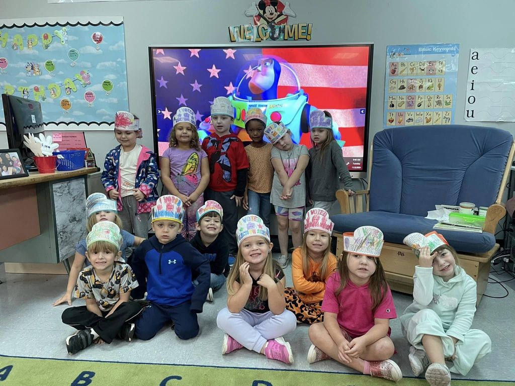 Ms. Amy’s students exercised their rights and responsibilities this morning as they had a mini voting booth