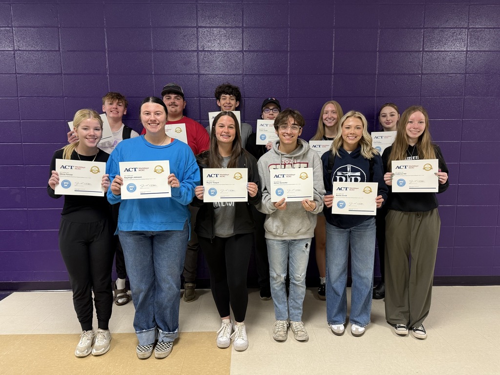 Congrats to these LHS juniors for earning their National Career Readiness Certificate