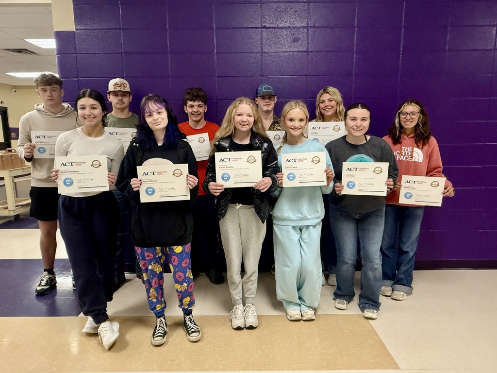 Congrats to these LHS juniors for earning their National Career Readiness Certificate