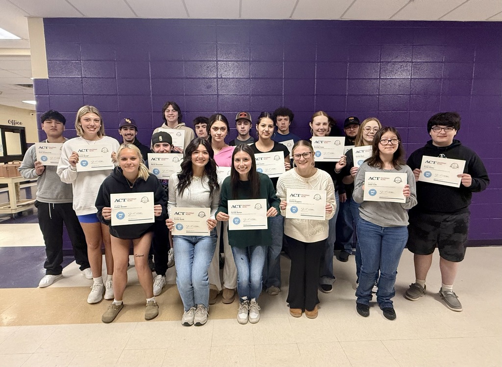 Congrats to these LHS juniors for earning their National Career Readiness Certificate