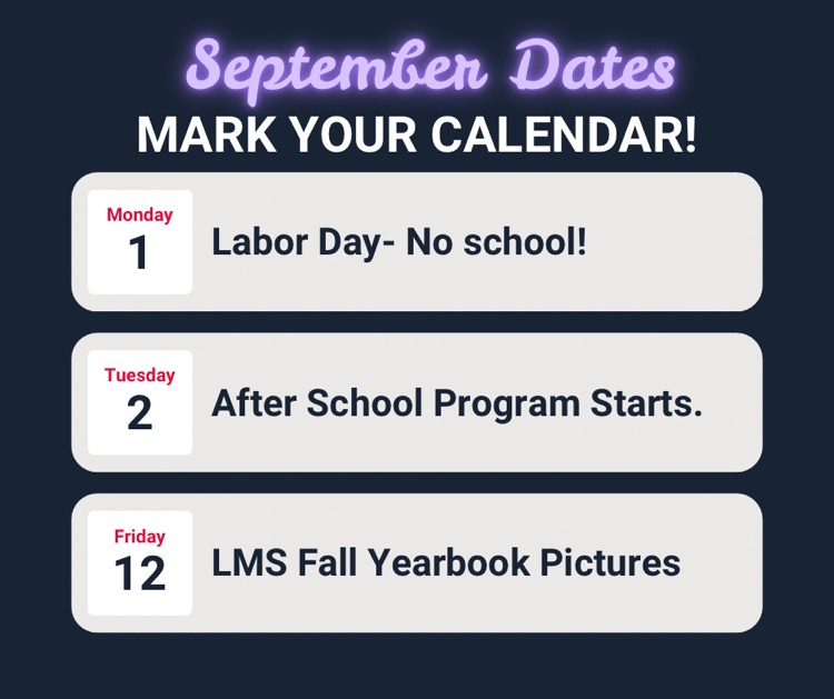 mark your calendar