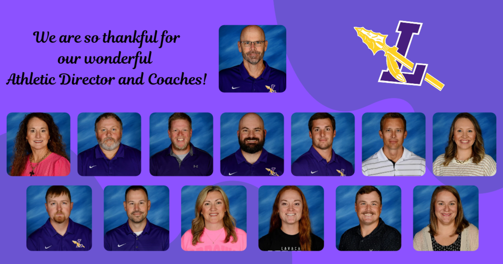 Thank you to our Athletic Director and Coaches!