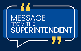 Superintendent's Message