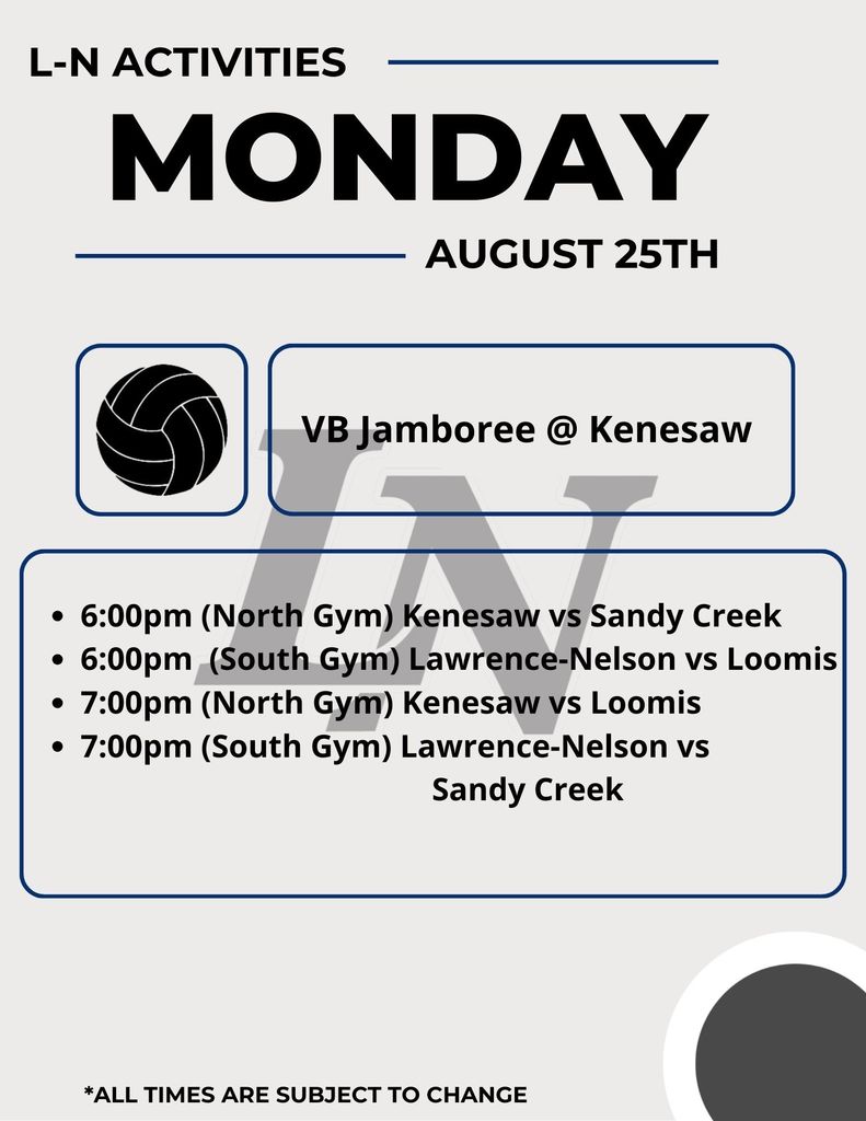 Monday August 25th