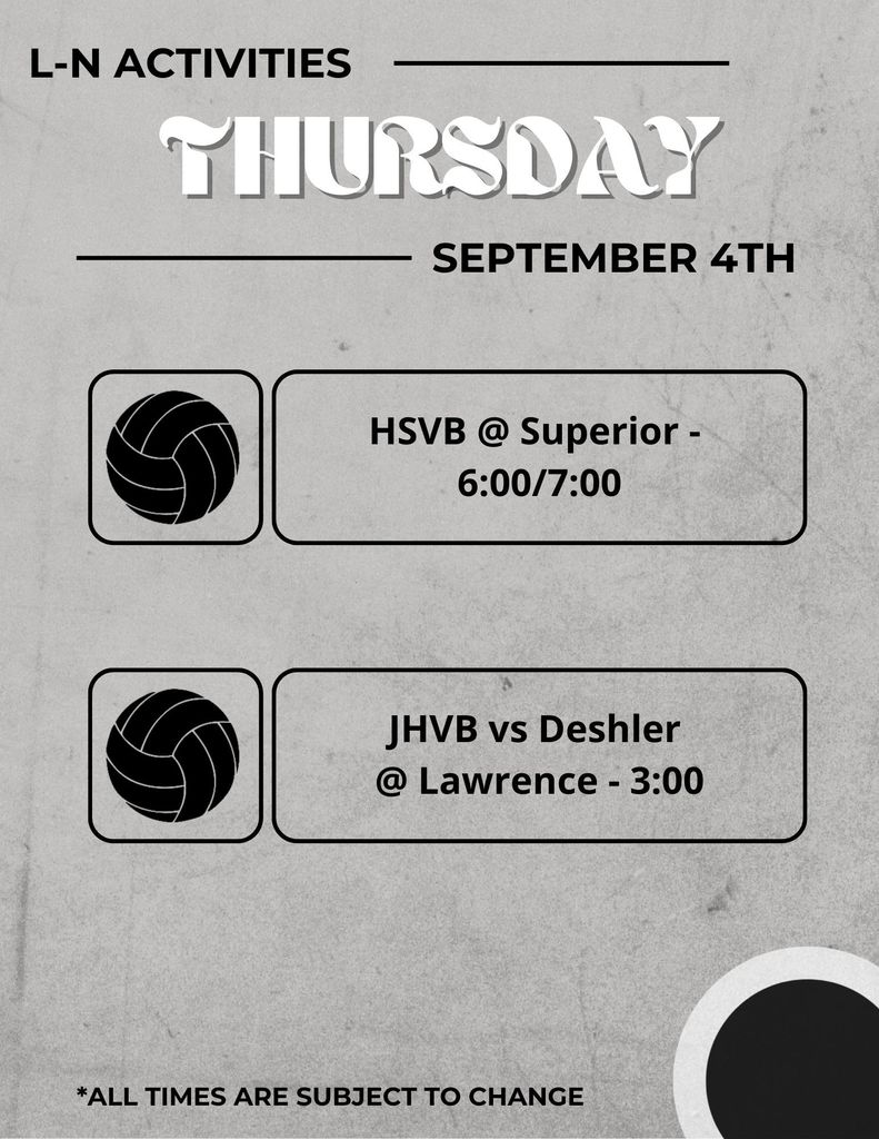 Thursday, September 4th