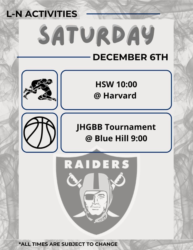 Saturday December 6th