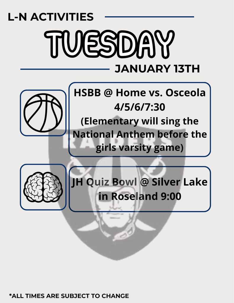 Tuesday January 13th