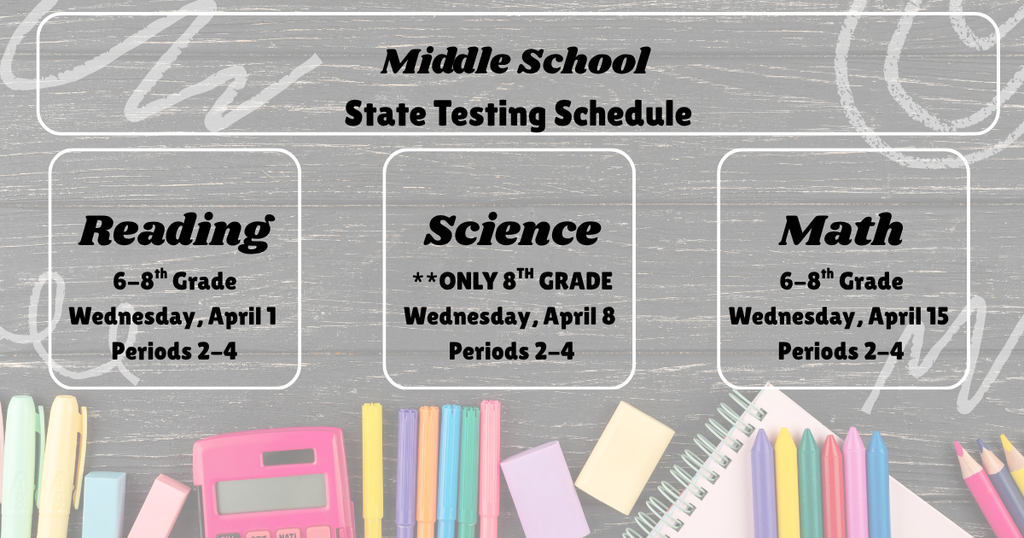 testing schedule