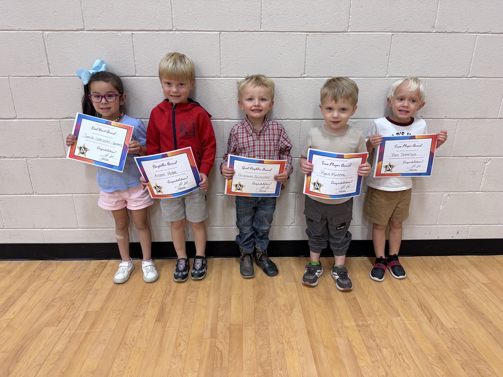 Preschool Character Award Winners