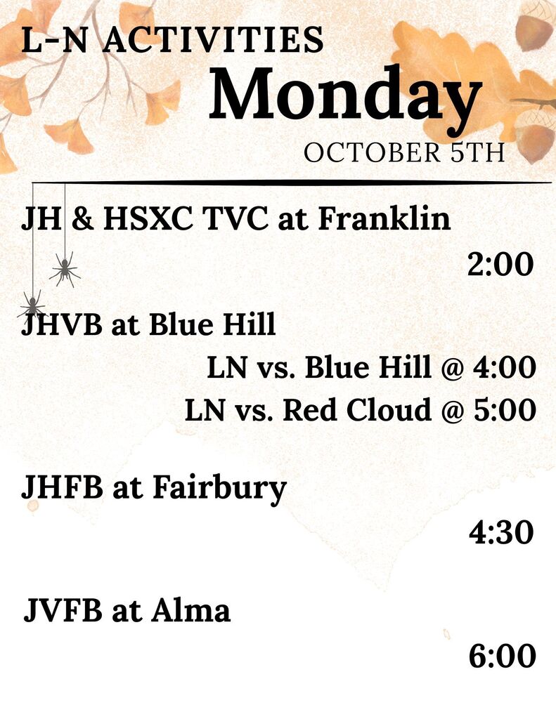 Monday, October 5th