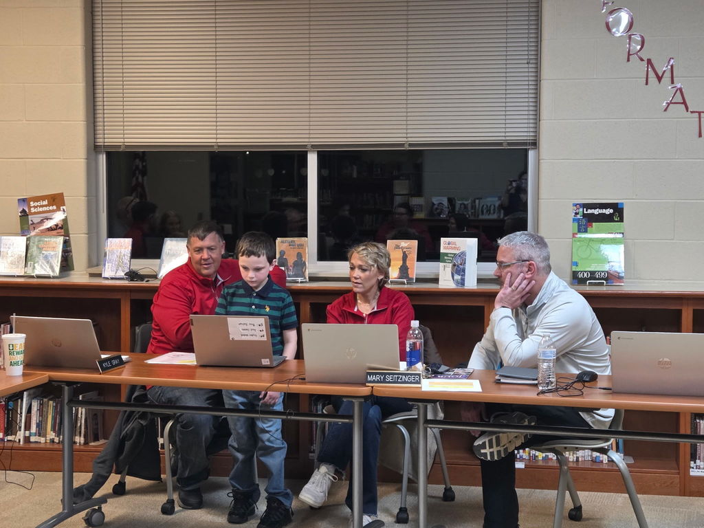 TAG students at the board meeting