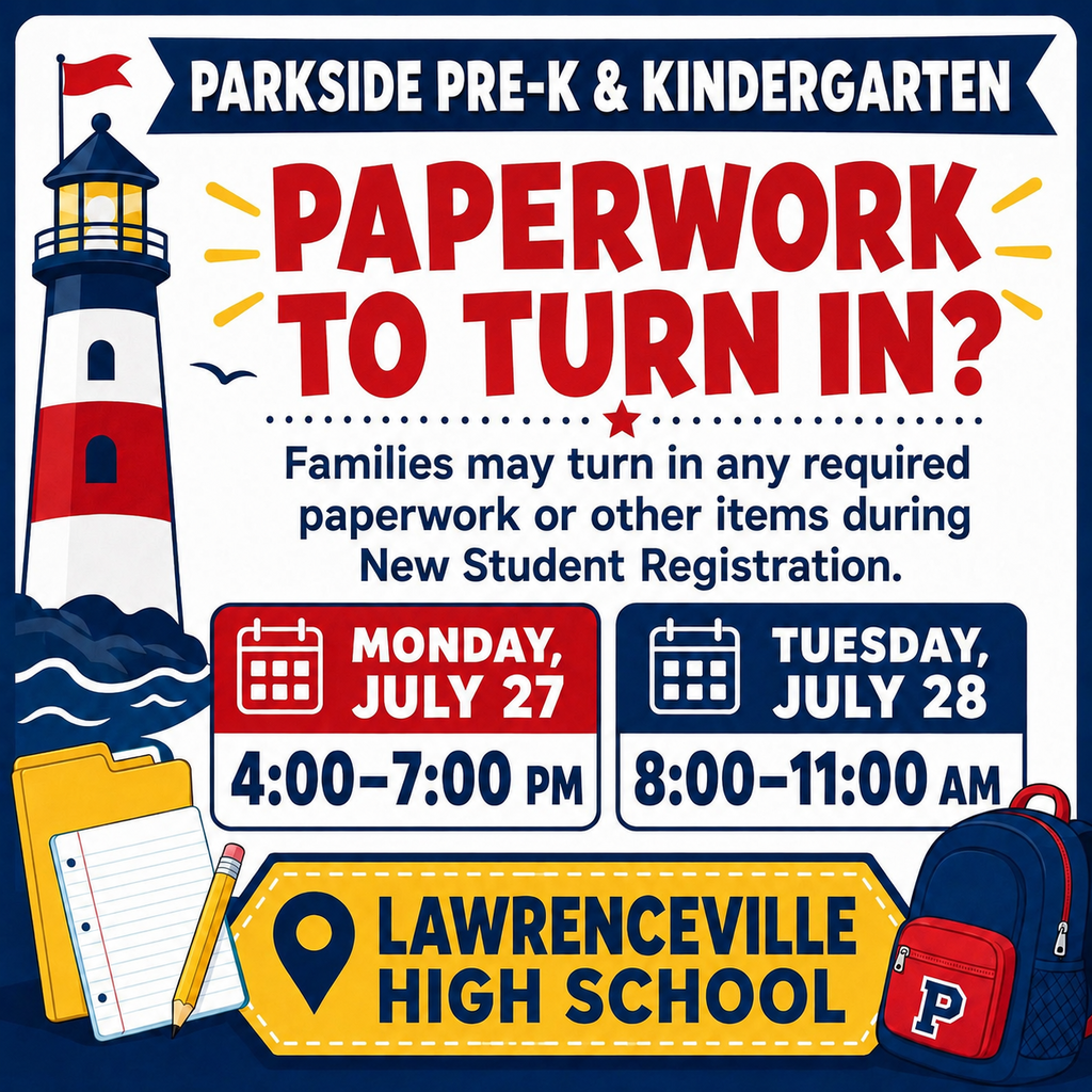 Parkside Pre-K and Kindergarten Paperwork