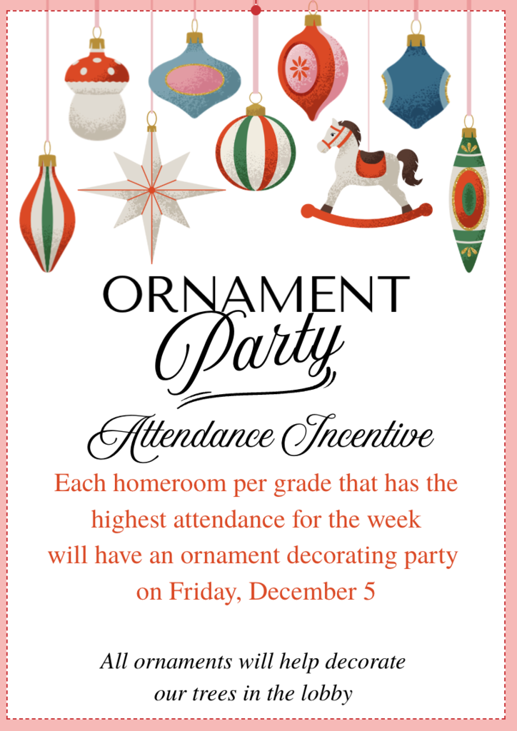 Ornament Attendance Party