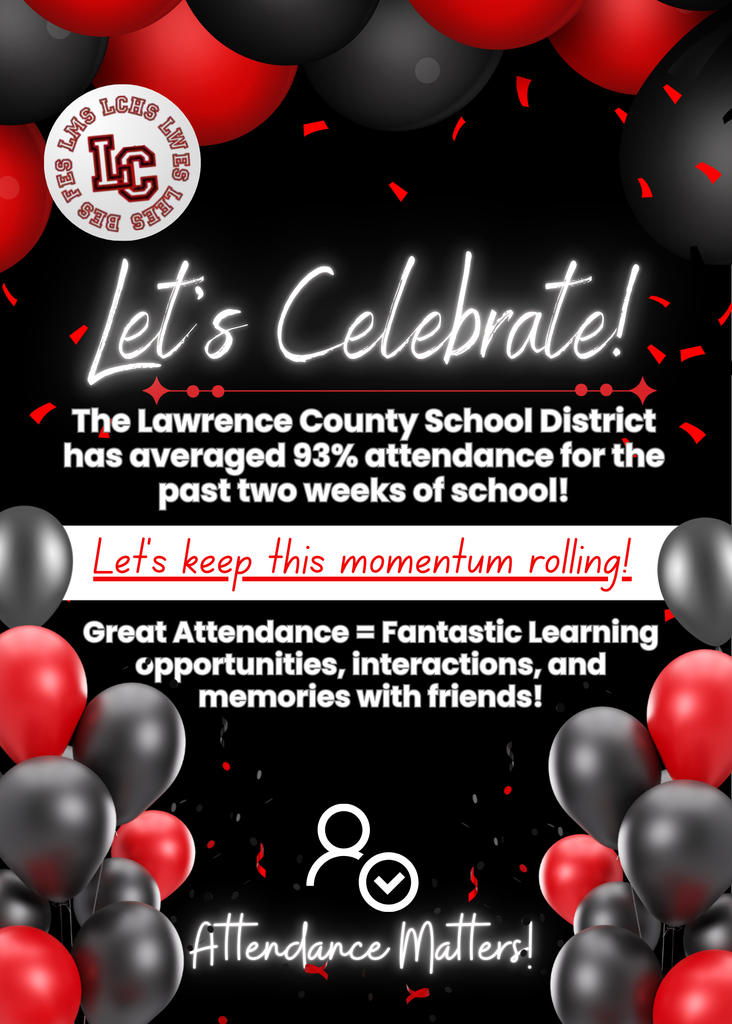 LC Schools is celebrating schools throughout the district averaging 93% attendance in the last two weeks!