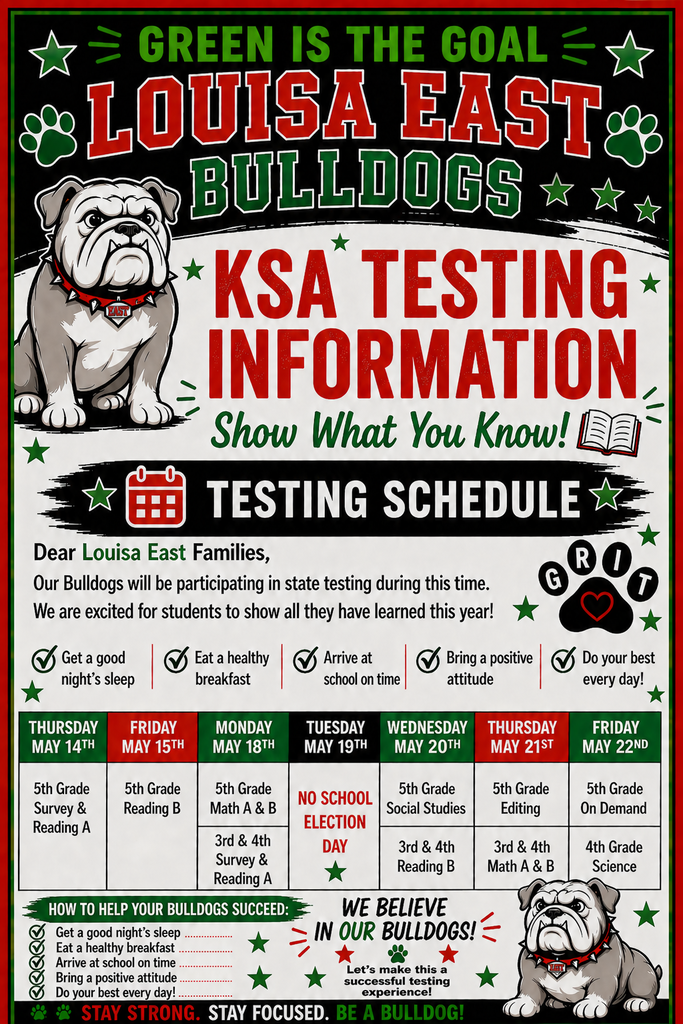 KSA Schedule for Louisa East 