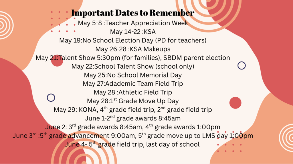 End of year dates