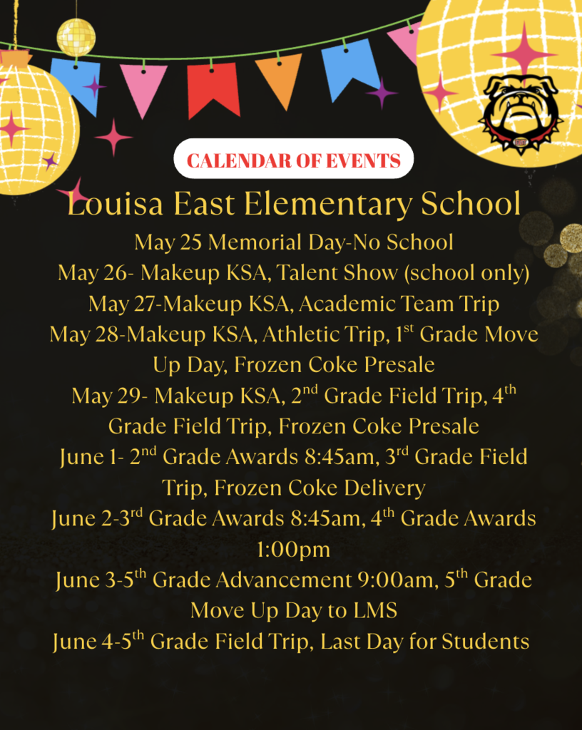 Calendar of Events