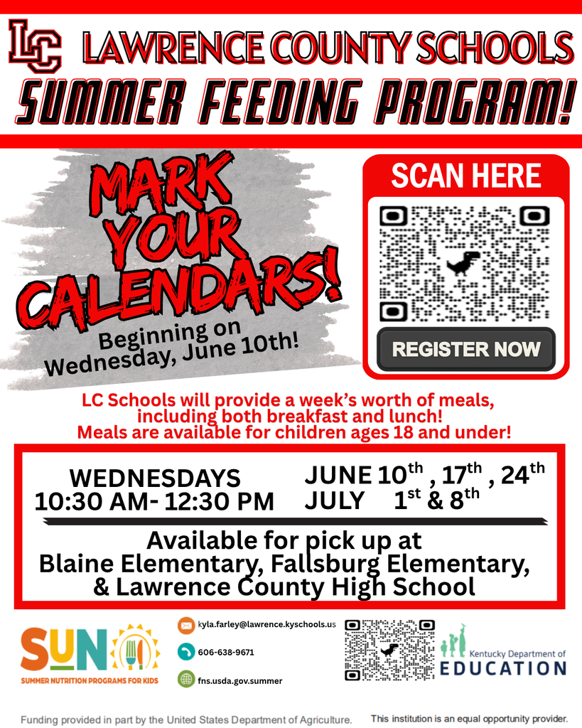 Red and white poster with a black-and-white QR code. It reads, "Mark Your Calendars! Beginning on June 10th!"