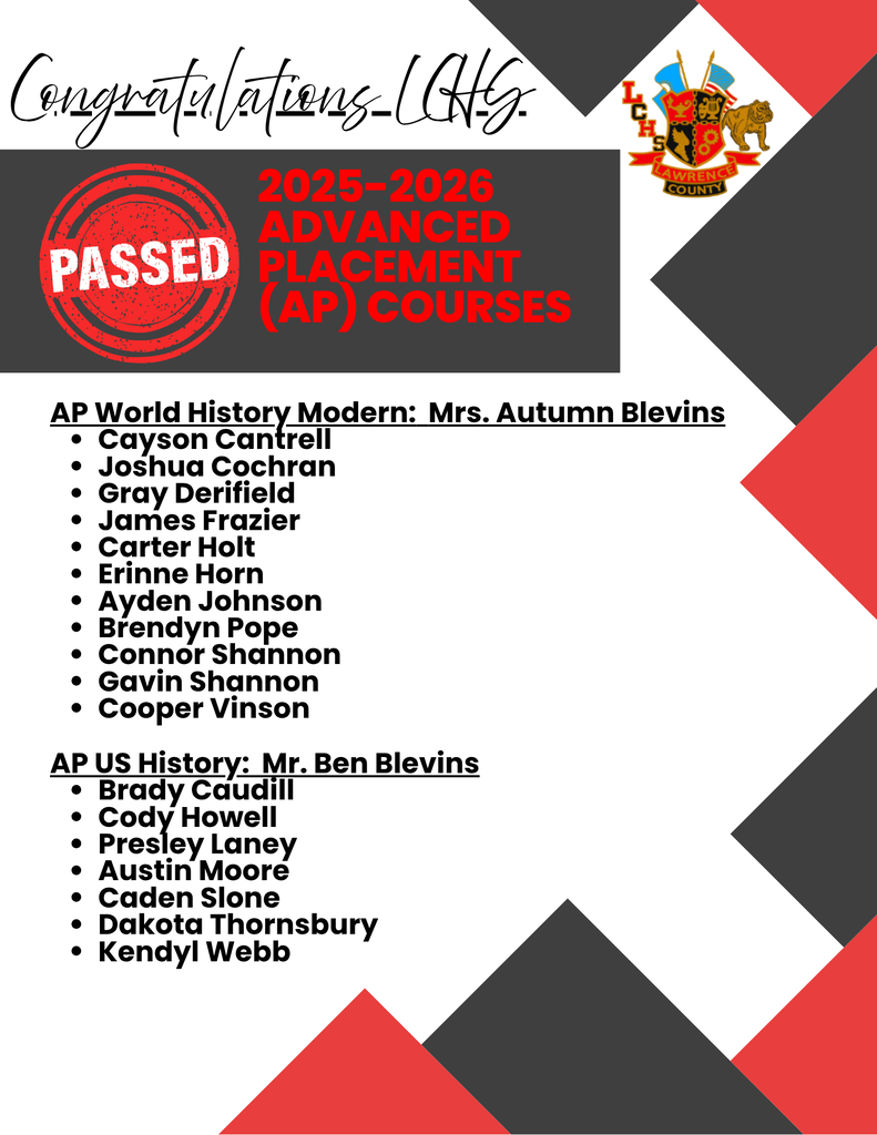 A certificate lists AP course details and student names. "PASSED" is at top, followed by "2025-2026 ADVANCED PLACEMENT (AP) COURSES" and names.