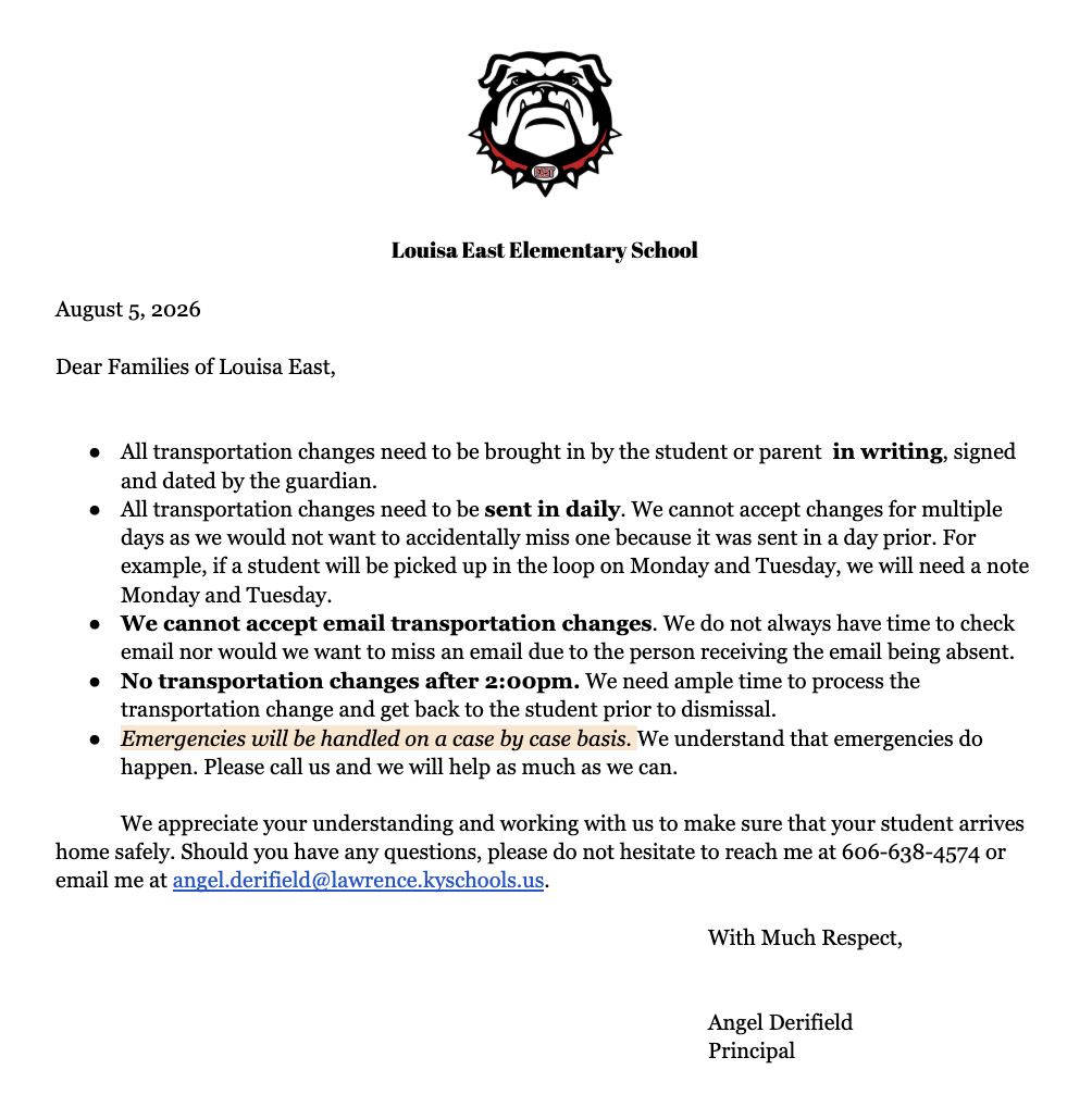 attendance letter