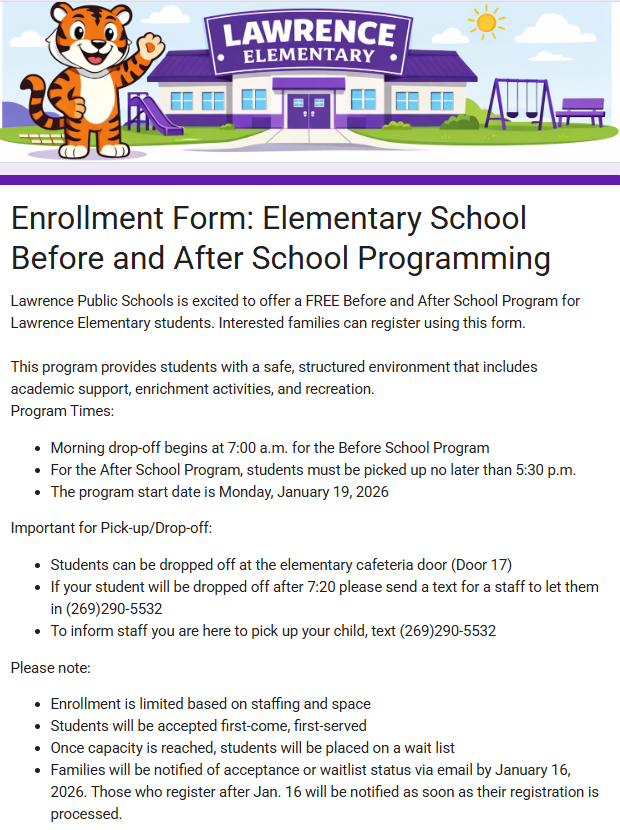 Free Before/After School Care