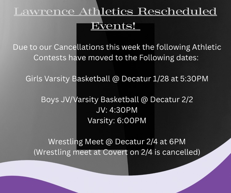 rescheduled events