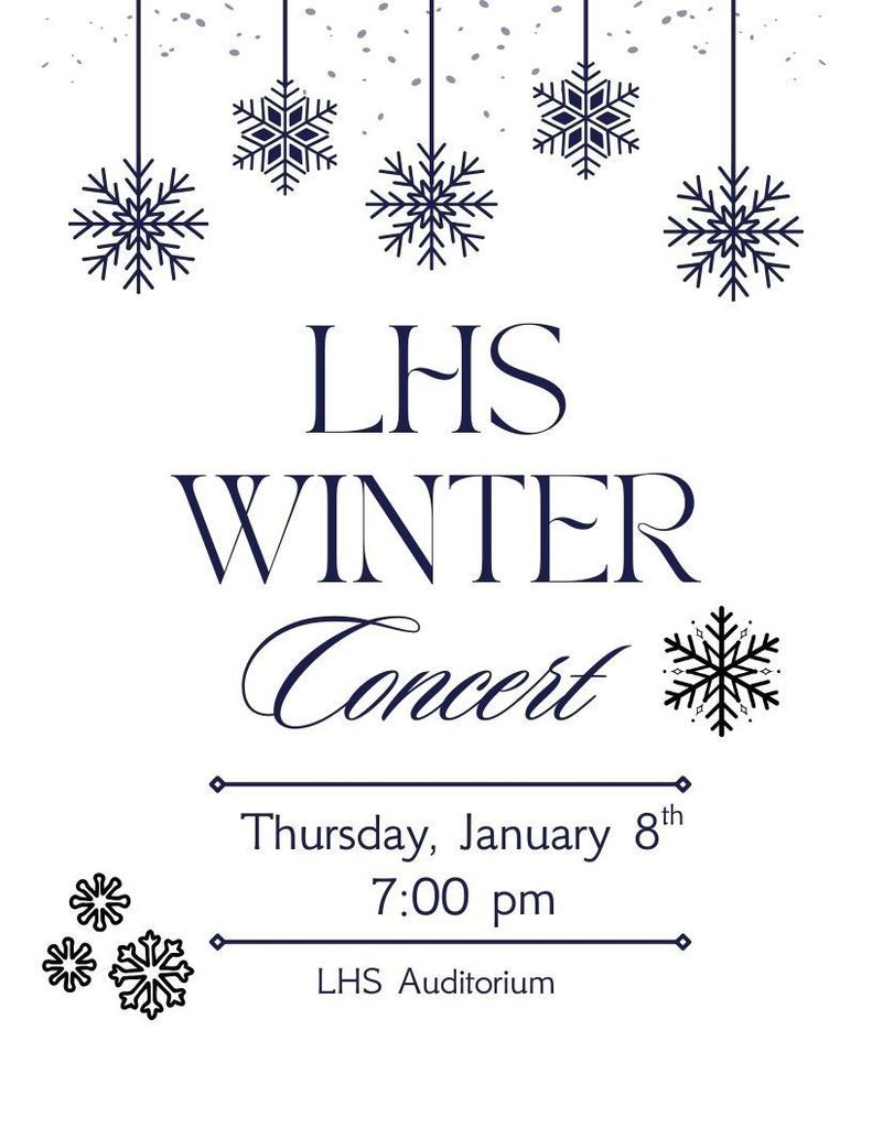 HS Winter Concert flyer