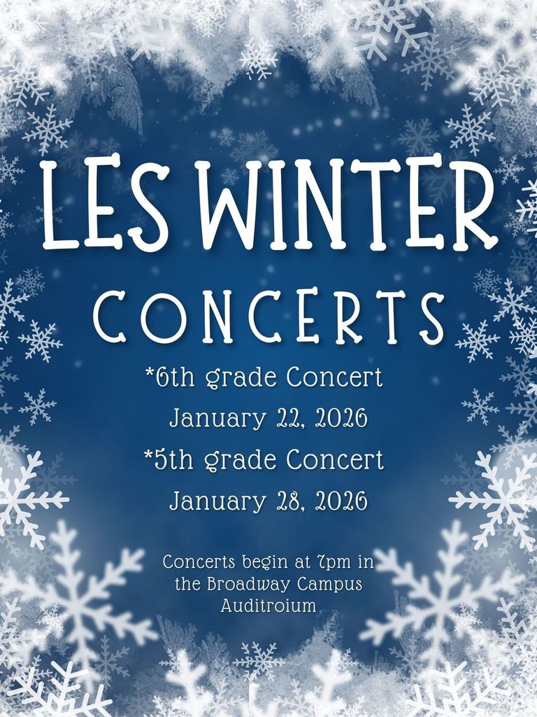 LES Winter Concert flyer