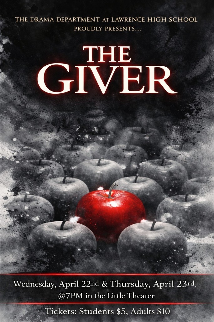 HS Buskins performance of The Giver on April 22 & 23 in the Little Theatre 