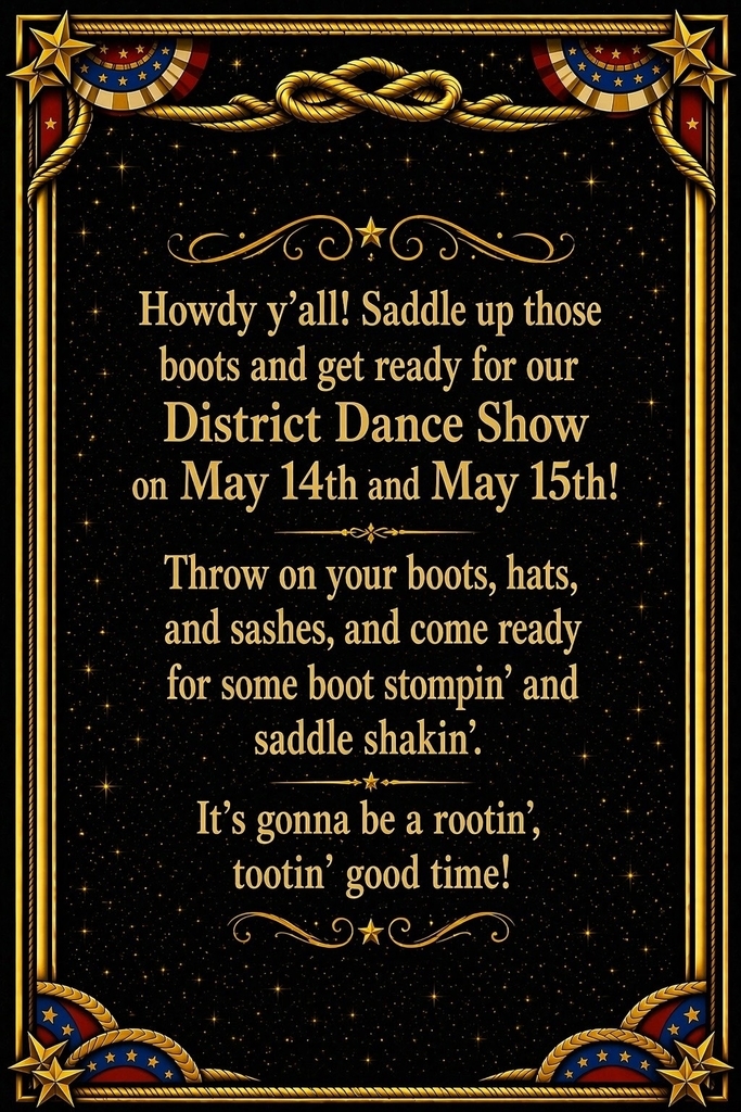 Dance show announcement