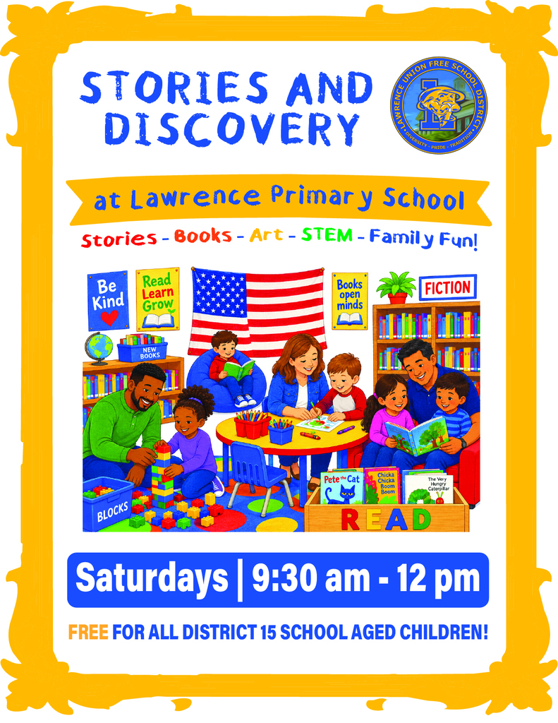 Saturday library program flyer