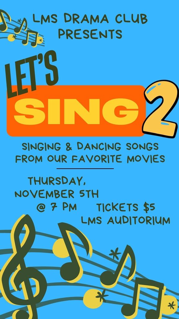LMS Drama Club presentation - November 5th at 7pm
