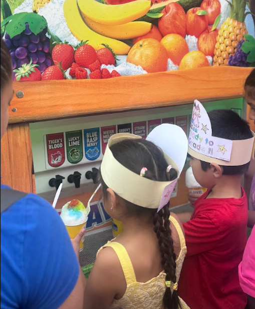 Students picking flavors