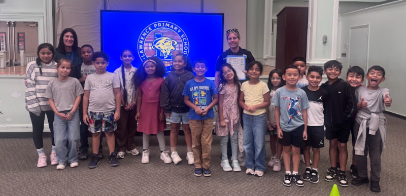 Ms. McDonough's Class with Officer David