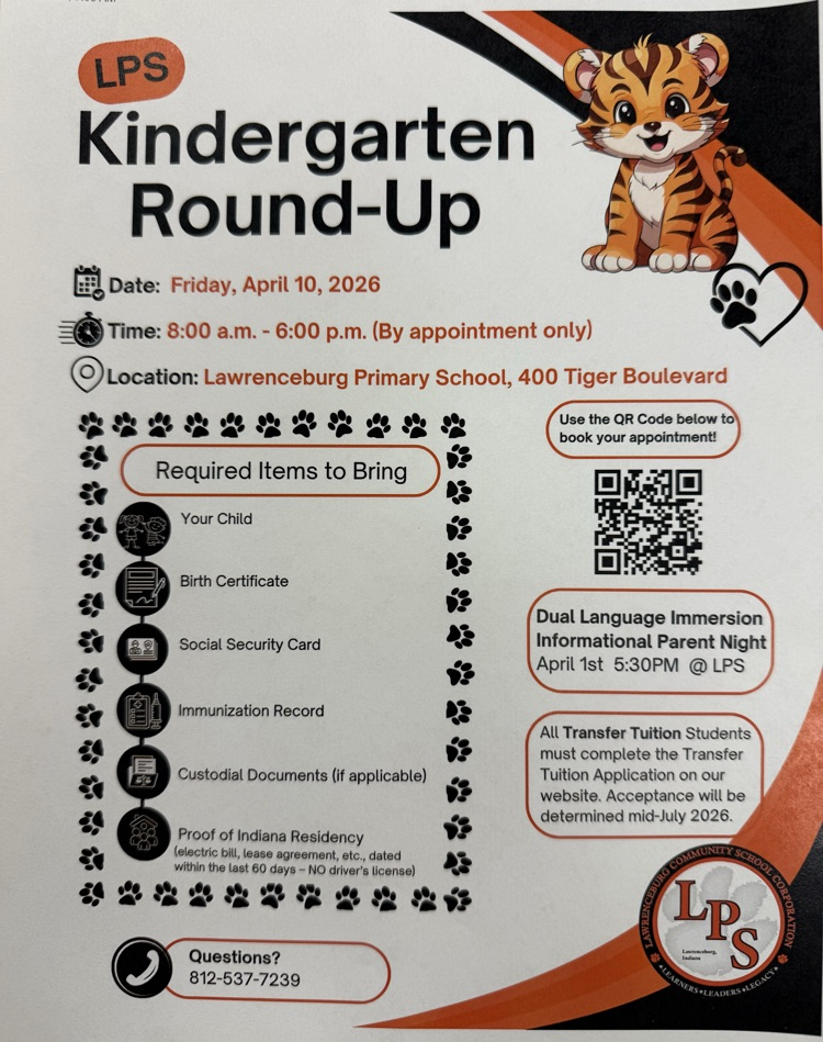 LPS Kindergarten Round-up (April 10, 2026)