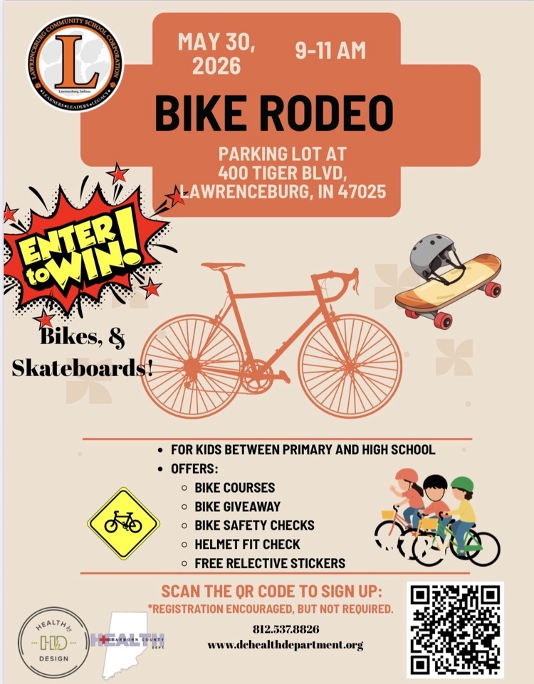 Bike Rodeo May 30th from 9-11 am