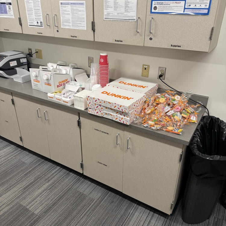 GMS thanks Dunkin for the sweet treats!