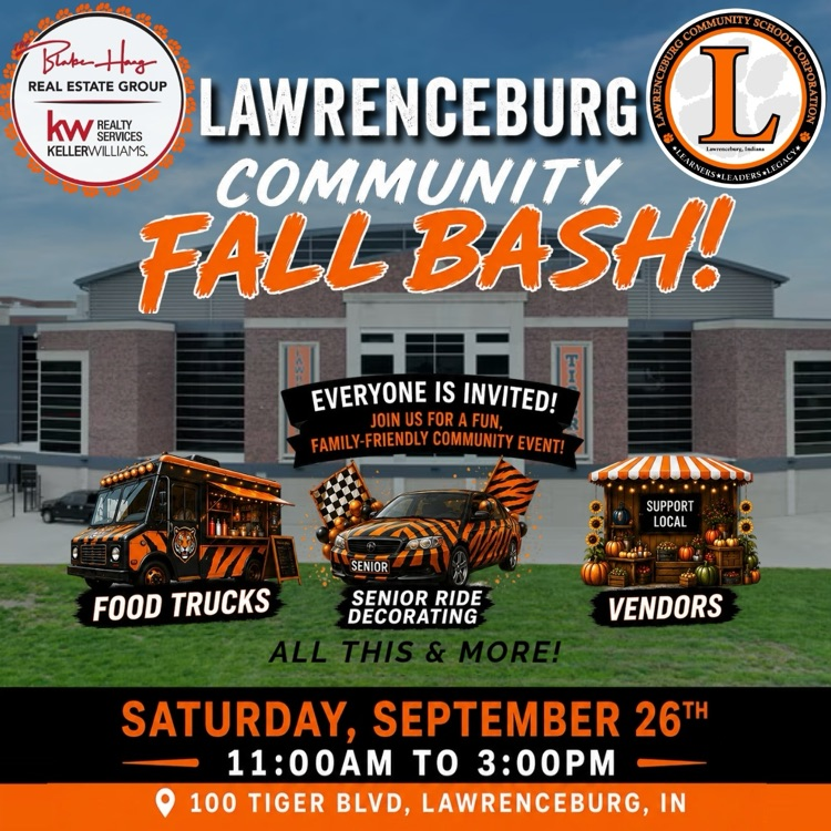 Lawrenceburg School Bash; September 26, 2026