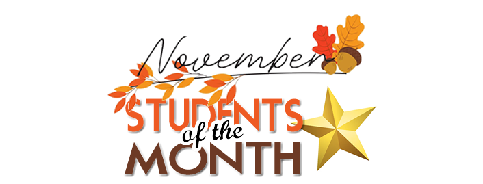 November Students of the Month