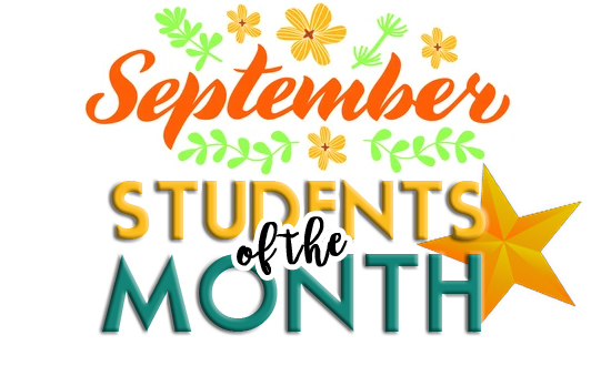 September Students of the Month