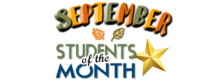 September Students of the Month