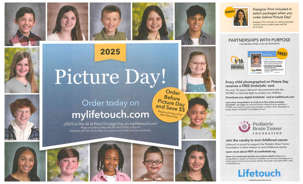 Instructions for picture day.